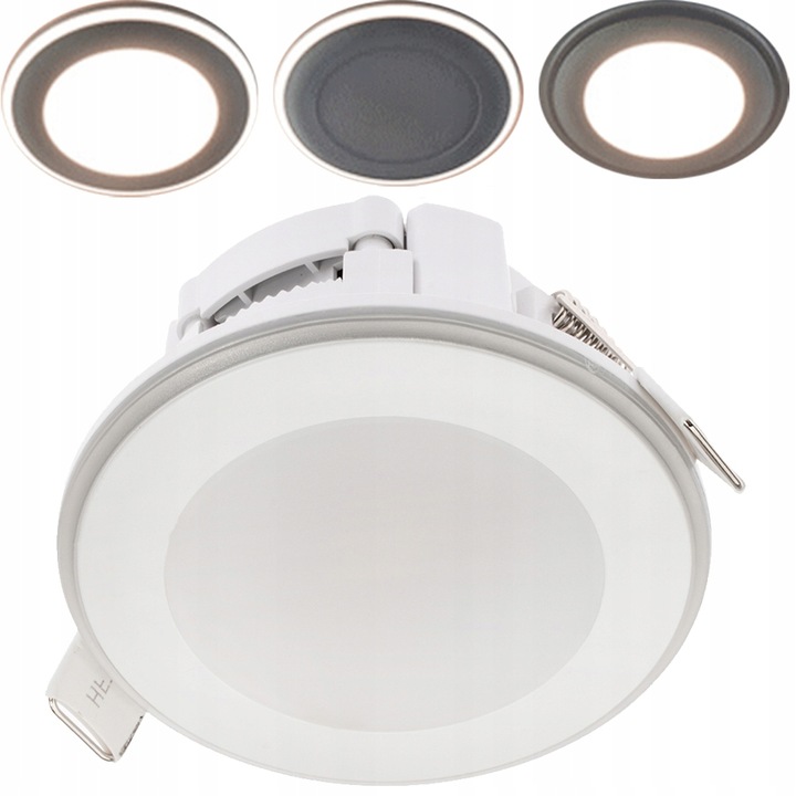 Плафон, Kobi, Пластмаса, 5.5W, 4000K, Бял