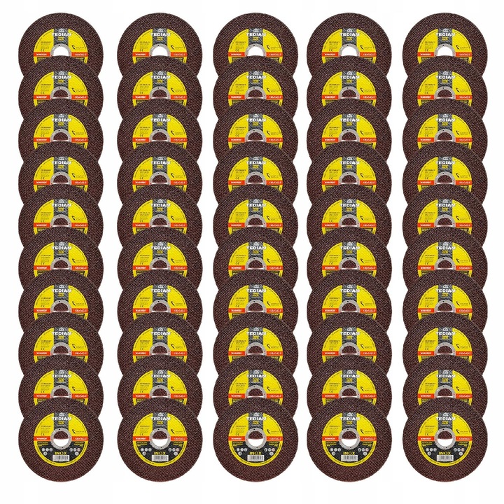 Set discuri de taiat metal/inox Tediam, 125x1 mm, 50 bucati