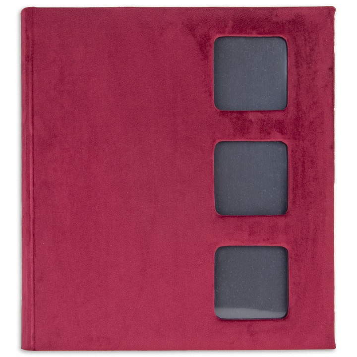 Album foto, 80 de pagini, 28x31cm, Rosu