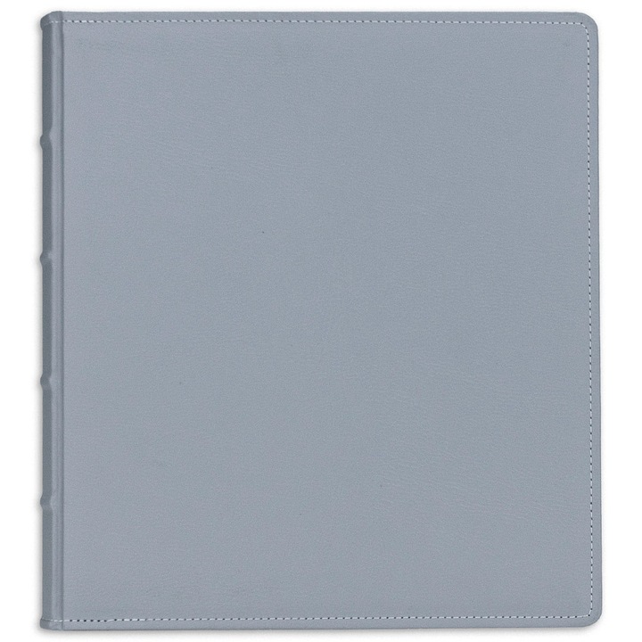 Album foto traditional, piele gri, 28x31, 80 de pagini