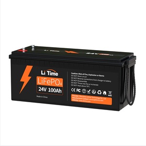 Baterie cu litiu LiFePO4, LiTime, Multifunctionala, 24V, 100Ah, Negru