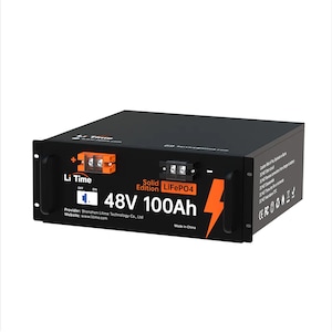 Baterie cu litiu LiFePO4, LiTime, Multifunctionala, 48V, 100Ah, Negru