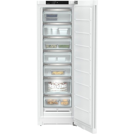 Congelator Liebherr GNf 52Z07, 277 l, 7 sertare, No Frost, SuperFrost, Clasa F, FrostSafe, Touch Display, H 185.5, Alb