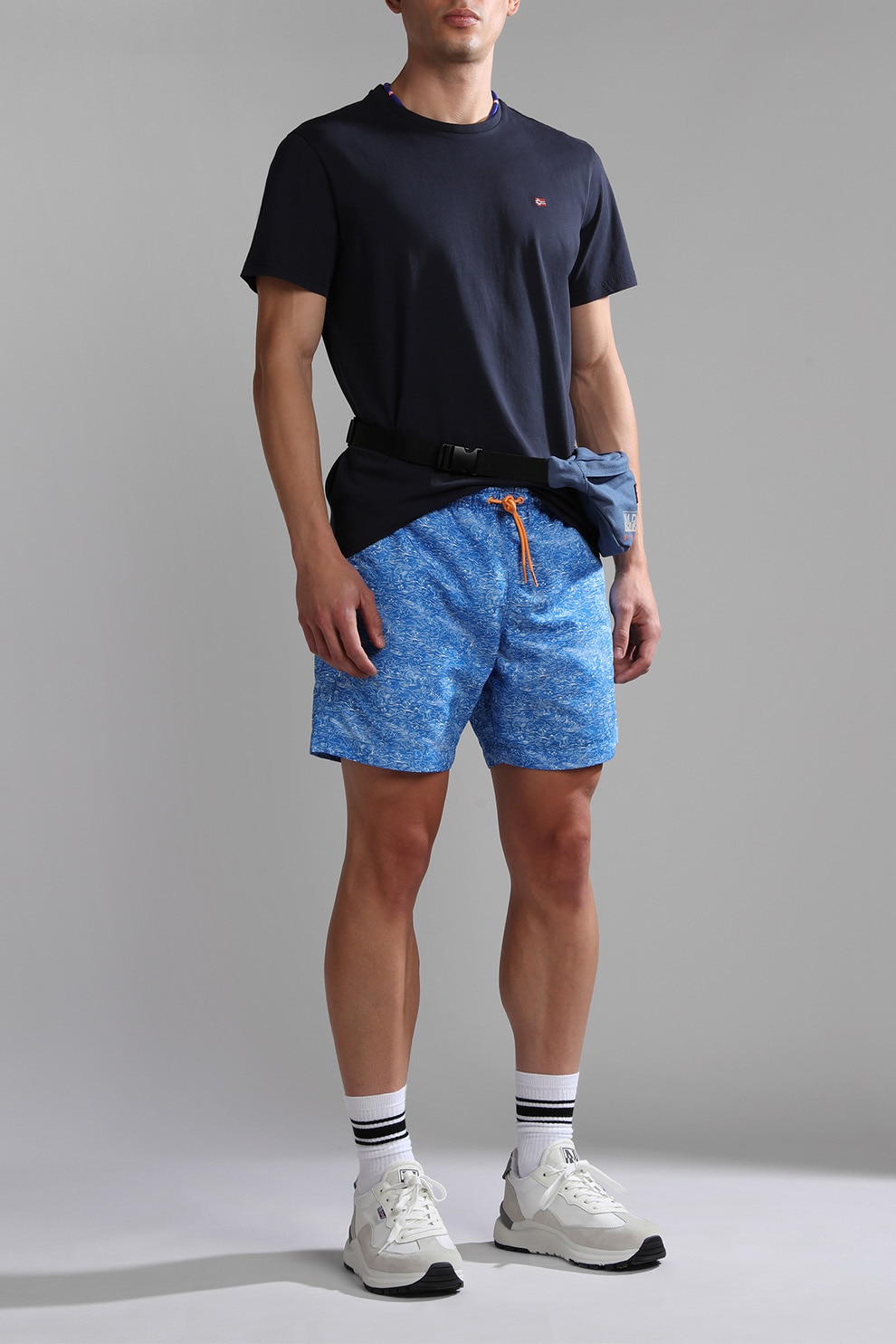 Napapijri, Tricou regular-fit de bumbac Salis, Bleumarin, 3XL