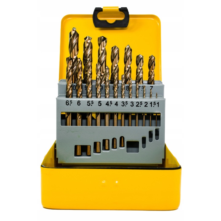 Set burghie de cobalt Tediam, pentru metal, 19 piese