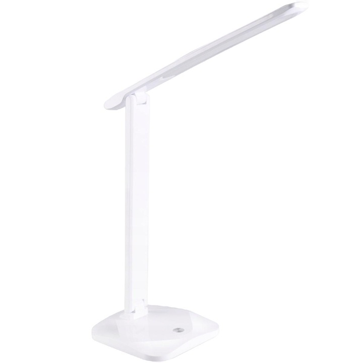Lampa de birou LED, Polux, Plastic, 400 mm, Alb