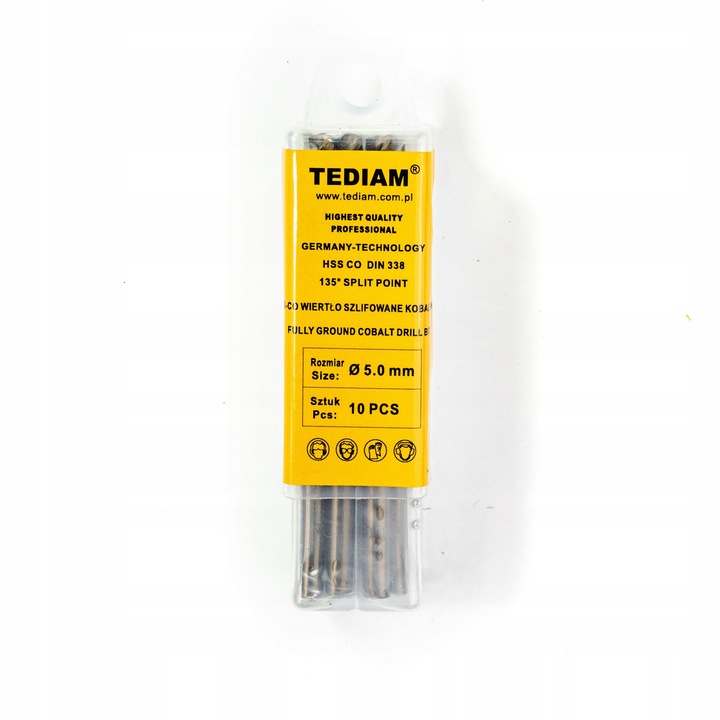 Set 10 burghie Tediam, Metal, 5 mm