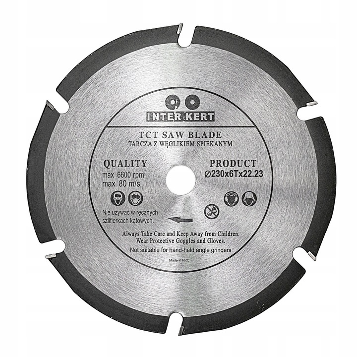 Disc de taiere lemn Inter-Kert, 6 dinti, 130x22.2 mm