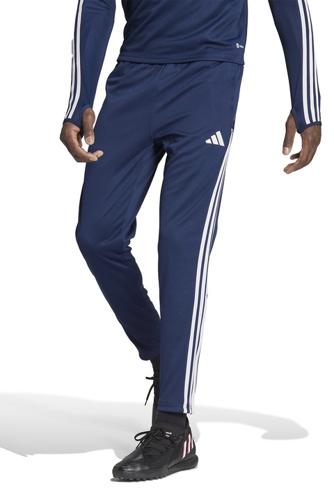 adidas Performance, Pantaloni slim fit pentru antrenament Tiro 23 League, Alb, Albastru inchis, XS