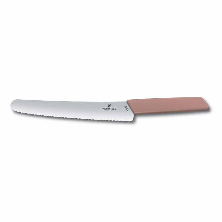 Cutit de patiserie, Victorinox, Inox, 22 cm, Roz