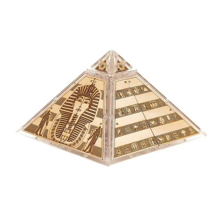 3D puzzle, piramis, veterán modellek, fa, 174 darab