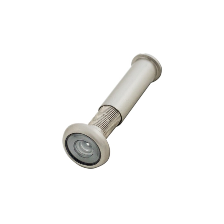 Vizor pentru usa, Artadoor, din metal, unghi de vizualizare 180 grade, argintiu, 50-75 cm, 15 mm