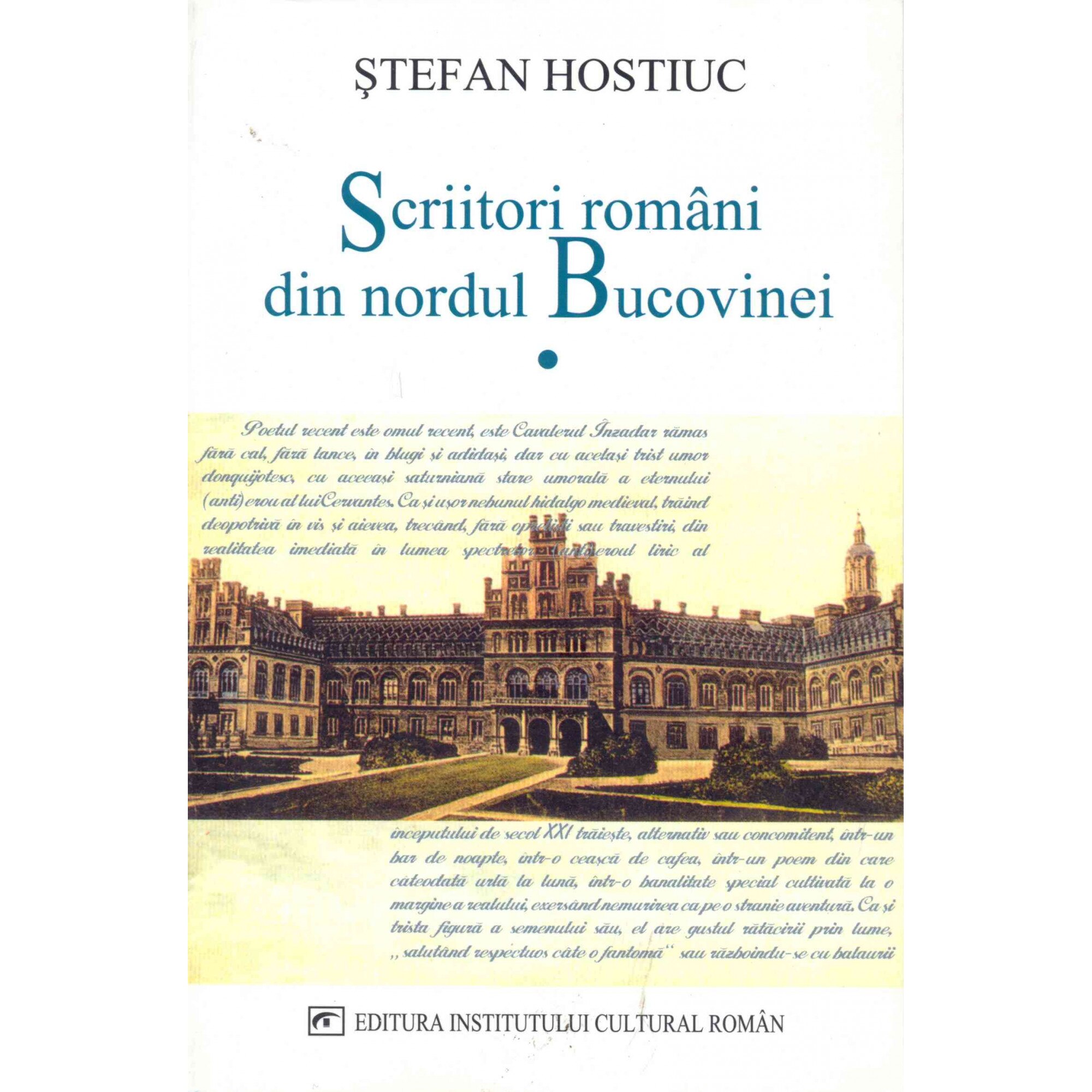 Scriitori Romani Din Nordul Bucovinei - Stefan Hostiuc