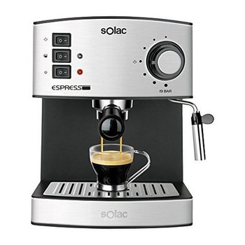 Espressor, oprire automata, presiune 19 bari, rezervor pentru apa detasabil cu o capacitate de 1.2 litri, Solac, CE 4480 Espressor, oprire automata, presiune 19 bari, rezervor pentru apa detasabil cu o capacitate de 1.2 litri, Solac, CE 4480