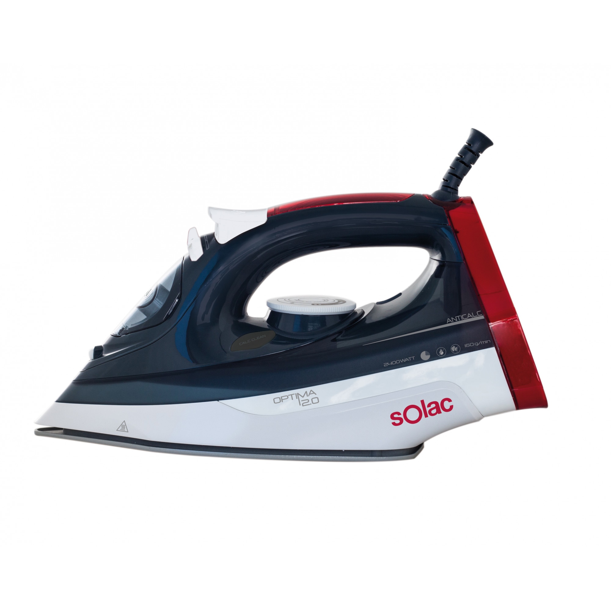 Fier de calcat OPTIMA 2.0, 2400W, sistem antipicurare, functie autocuratare, abur vertical, Solac, PV2013