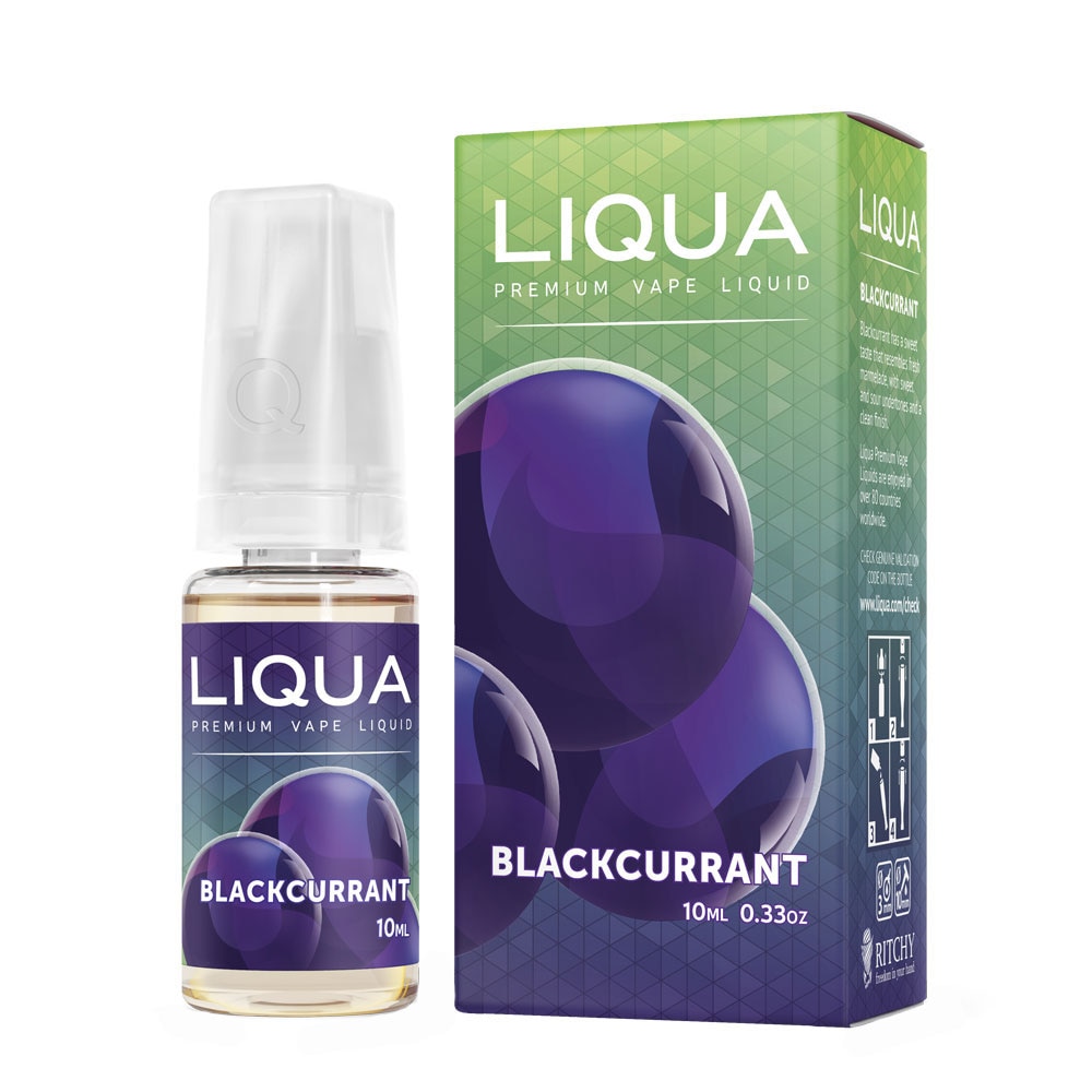 Lichid pentru Tigara Electronica Liqua Elements, 10ml, Blackcurrant, 0 mg - Fara Nicotina
