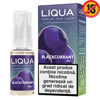 Lichid pentru Tigara Electronica Liqua Elements, 10ml, Blackcurrant, 18 mg/ml. Lichid pentru Tigara Electronica Liqua Elements, 10ml, Blackcurrant, 18 mg/ml.
