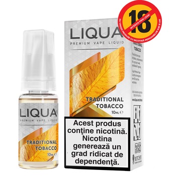 Lichid pentru Tigara Electronica Liqua Elements, 10ml, Traditional Tobacco, 6 mg/ml. Lichid pentru Tigara Electronica Liqua Elements, 10ml, Traditional Tobacco, 6 mg/ml.