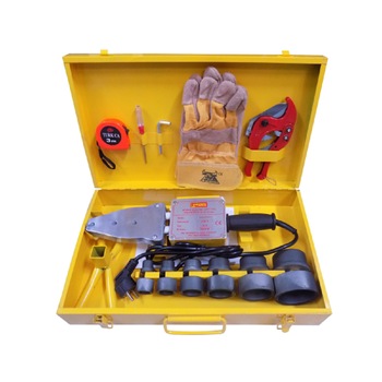 Trusa electrica pentru lipit tevi polipropilena 20-63 Energo, cutie metalica Trusa electrica pentru lipit tevi polipropilena 20-63 Energo, cutie metalica