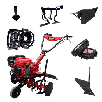 Motocultor H90 ENERGO, cu roti de cauciuc, plug , roti metalice cu manicot, rarita si prasitoare Motocultor H90 ENERGO, cu roti de cauciuc, plug , roti metalice cu manicot, rarita si prasitoare