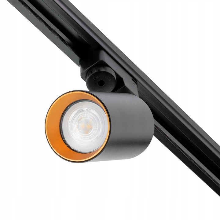Spot LED, Lumiled, GU10, 30W, directionabil pe sina, Negru - Aur