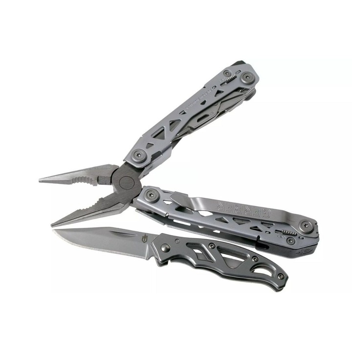Set promotional Gerber, multitool Suspension NXT si cutit pliabil de buzunar Paraframe Mini