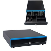 Sertar mare pentru monede si bancnote pentru casa de marcat, sertar pentru bani, cutie pentru bani, 7 compartimente pentru bancnote cu incuietoare, 4 compartimente pentru monede, robust, incapator, pentru bani, rezistent la zgarieturi HDWR HD-KW43