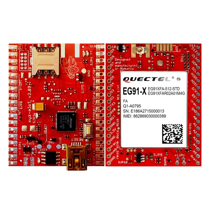 ARM0 + EG91E IoT модул - xyz-mIoT - платка за разработка на щит AT SAMD21G LTE CAT1 3G GSM GPRS без сензори, съвместим с Arduino Zero