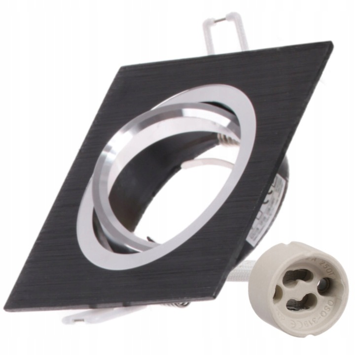 LED spot, Polux, Alumínium, 8W, Fekete