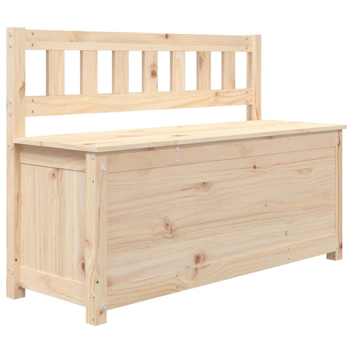 Пейка vidaXL, 110 x 41 x 76,5 см, Борово дърво масив