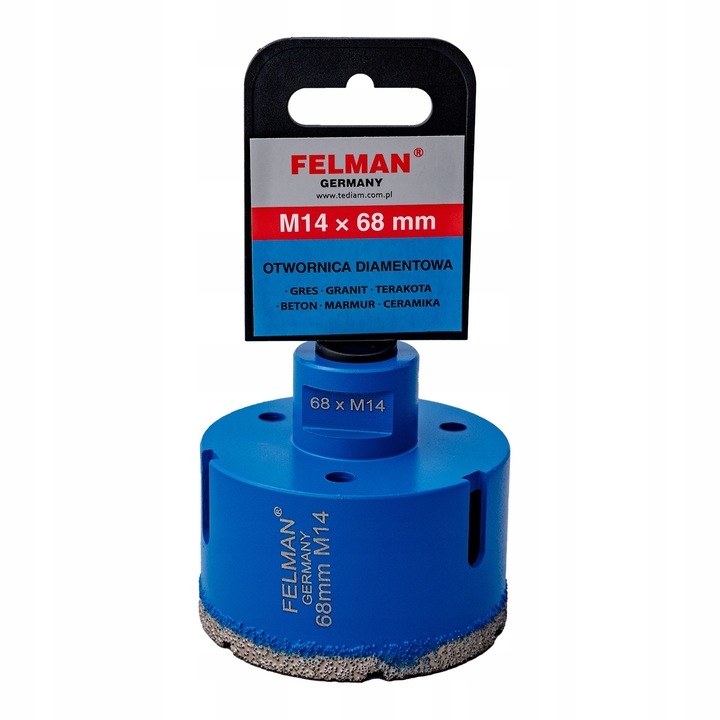 Fierastrau diamantat Felman, M14x68mm