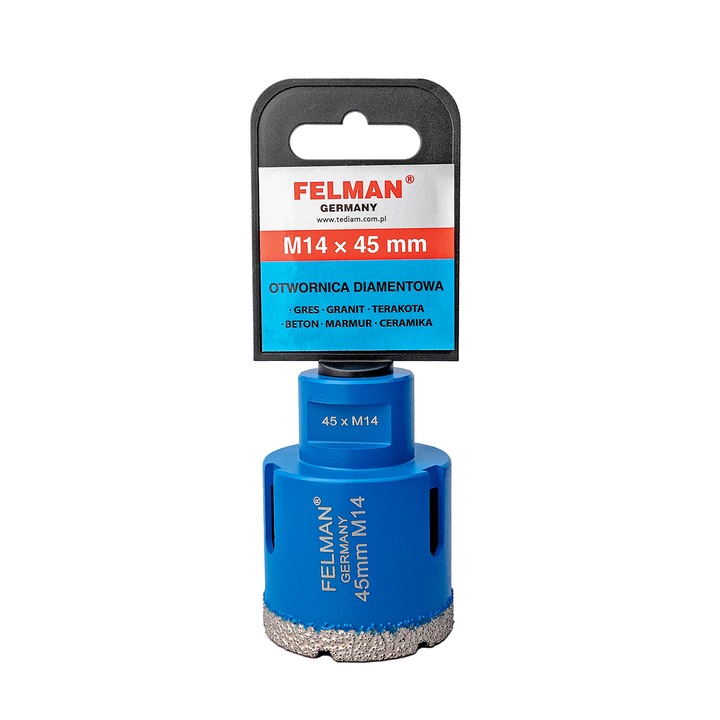 Fierastrau diamantat Felman, M14x45mm