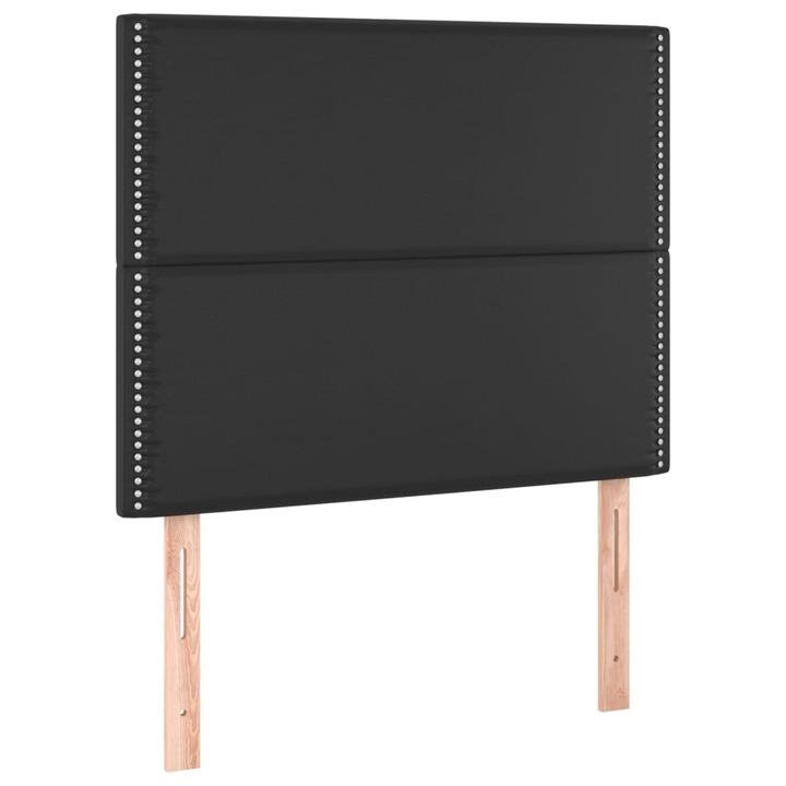 Tablii de pat vidaXL, 2 buc, negru, 100x5x78/88 cm, piele ecologica, 10.65 kg 3116276