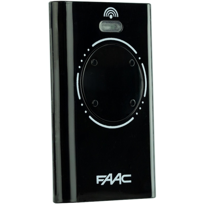 Дистанционно за порти, Faac, 63 x 40 x 10 mm, черно