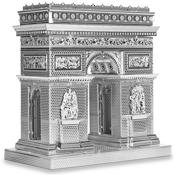 3D пъзел, Триумфалната арка, Piececool, метал, 41 части сребро
