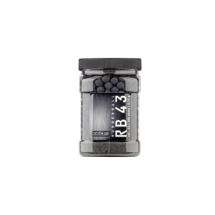 Bile de cauciuc Umarex T4E RB Prac-Series calibrul 43 - 500 buc