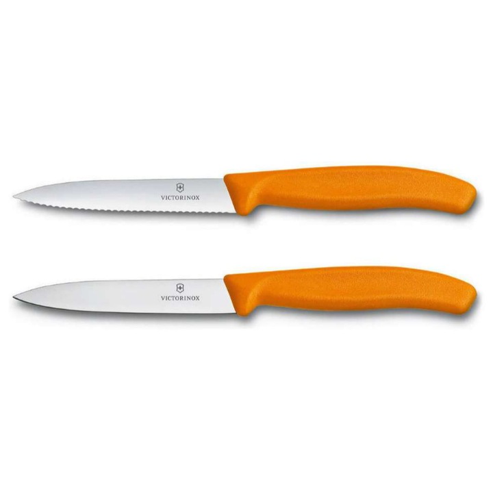 Cutit, Victorinox, Inox, 10cm, Portocaliu