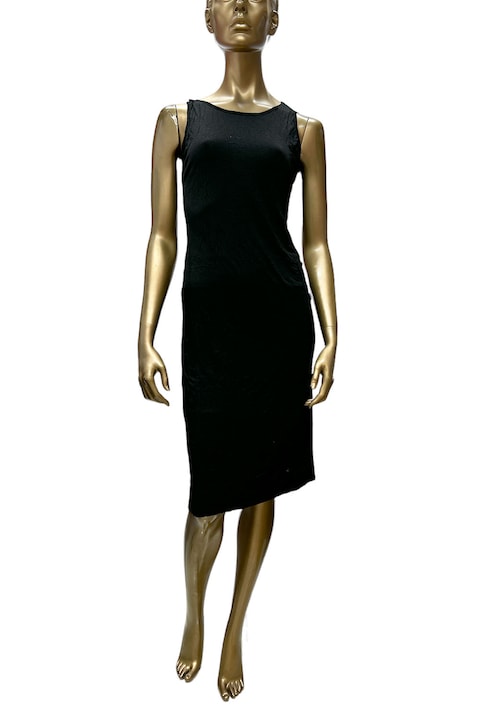 Rochie de vara pentru femei JUP *2501231 10-104, cu bretele incrucisate, neagra, marimea M