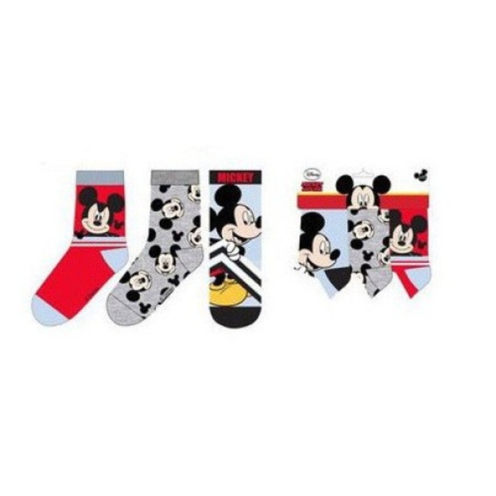 Set 3 perechi sosete Mickey Mouse, Sun City, Bumbac, Multicolor, Multicolor