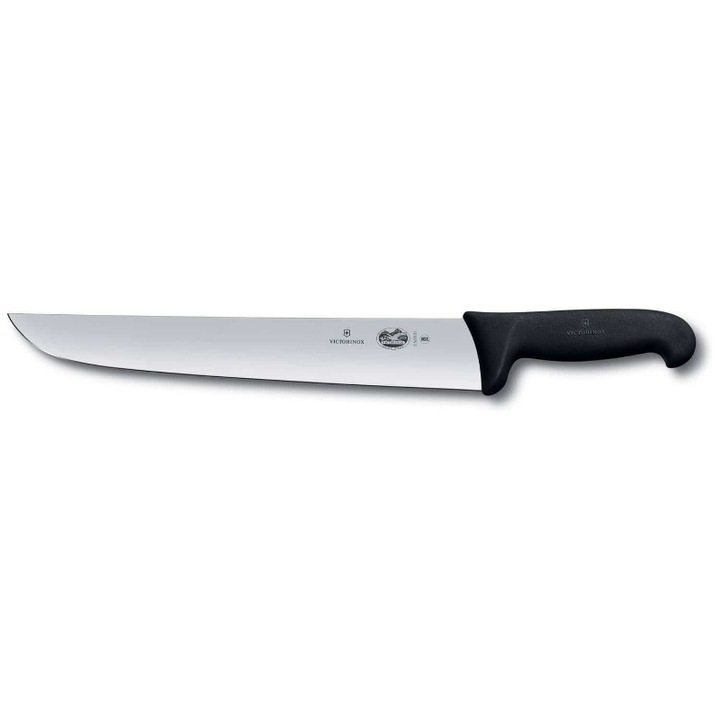 Cutit pentru carne, Victorinox, Fibrox, Otel inoxidabil, 31 cm, Argintiu/Negru