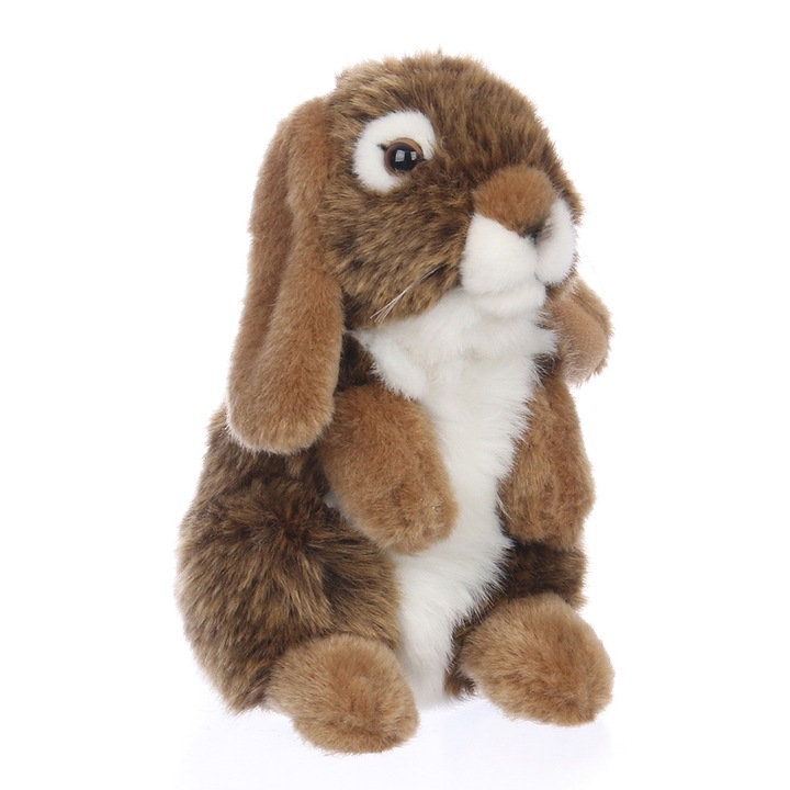 Jucarie de plus, W-web, 19 cm, Maro/Alb