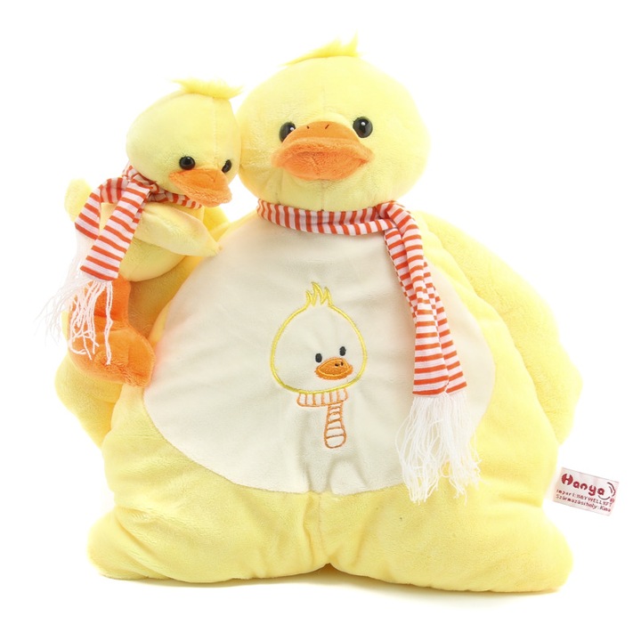 Perna decorativa tip jucarie, W-web, Galben, 35 cm