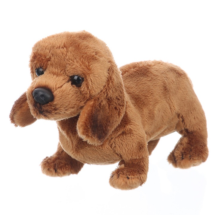 Менсън - светлокафяв плюшен дакел - 21 см