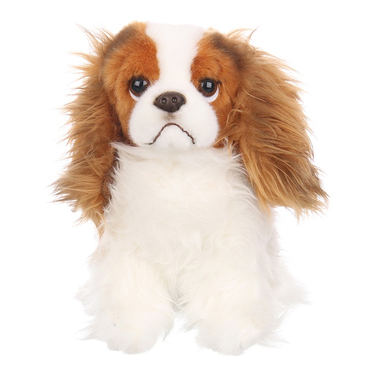 Jucarie de plus, W-web, 24 cm, Alb/Maro