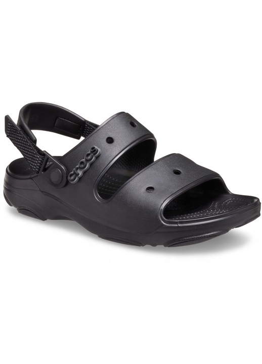 Crocs, Sandale slingback cu model uni, Negru, 39.5