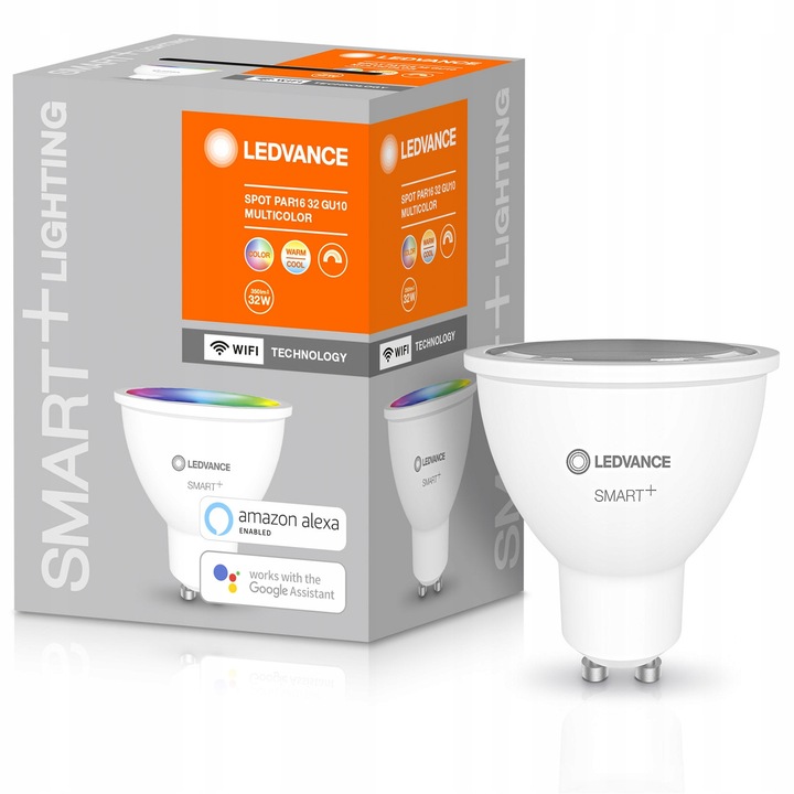 Ledvance LED крушка, SMART/WiFi, GU10, PAR16, 32W, 350lm, многоцветна