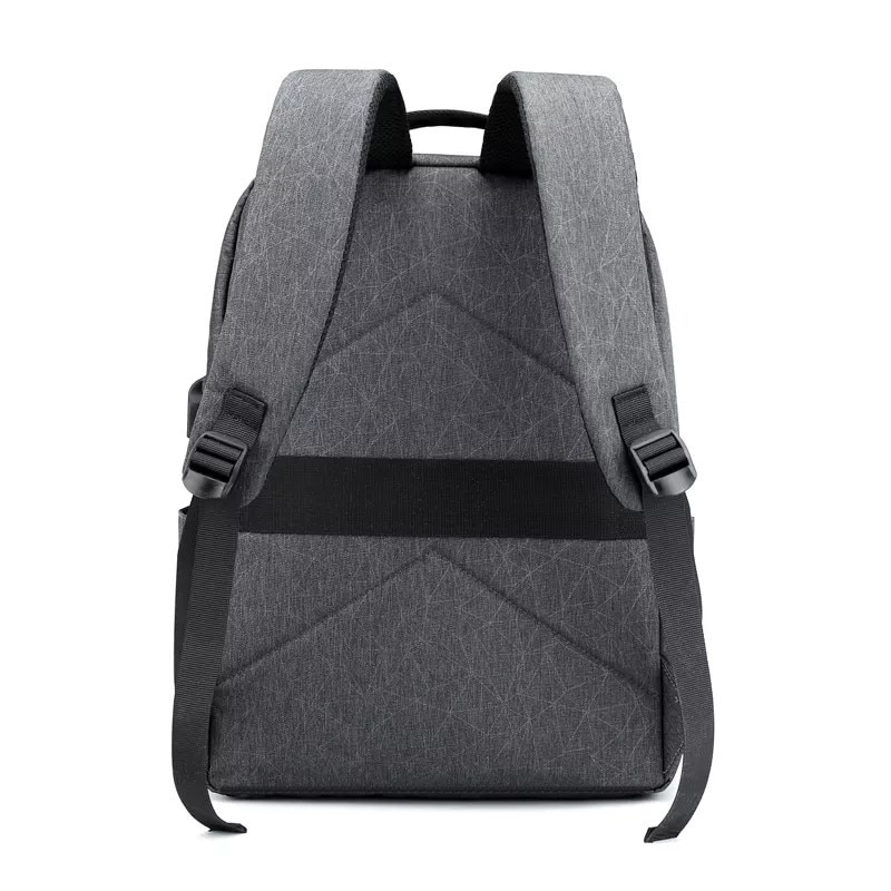 Rucsac laptop 15" smart casual impermeabil, cu port USB, Escalate, 42x31x12 cm, Gri