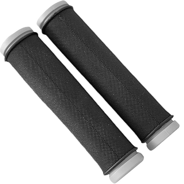 Set manere de bicicleta, 130mm, Negru/gri