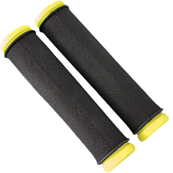 Set manere de bicicleta, 130mm, Negru/galben