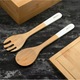 Set 2 linguri din bambus pentru salate, 30,5x7 cm, Kinghoff
